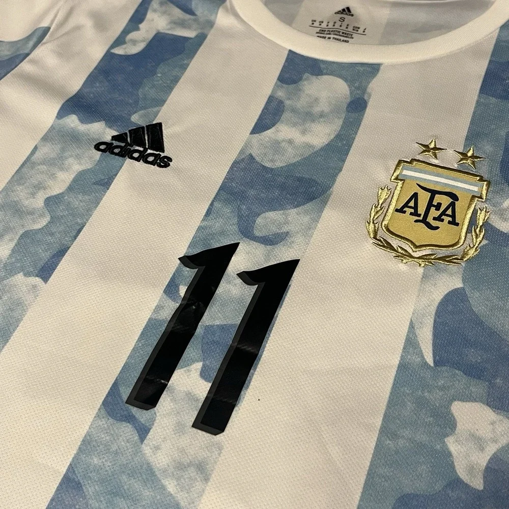 Adidas Argentina 2020-2021 Home Jersey Men's Small Ángel Di María World Cup